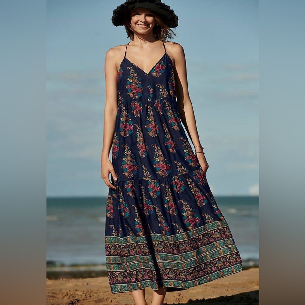 Anthropologie Maeve Geneva Maxi Dress